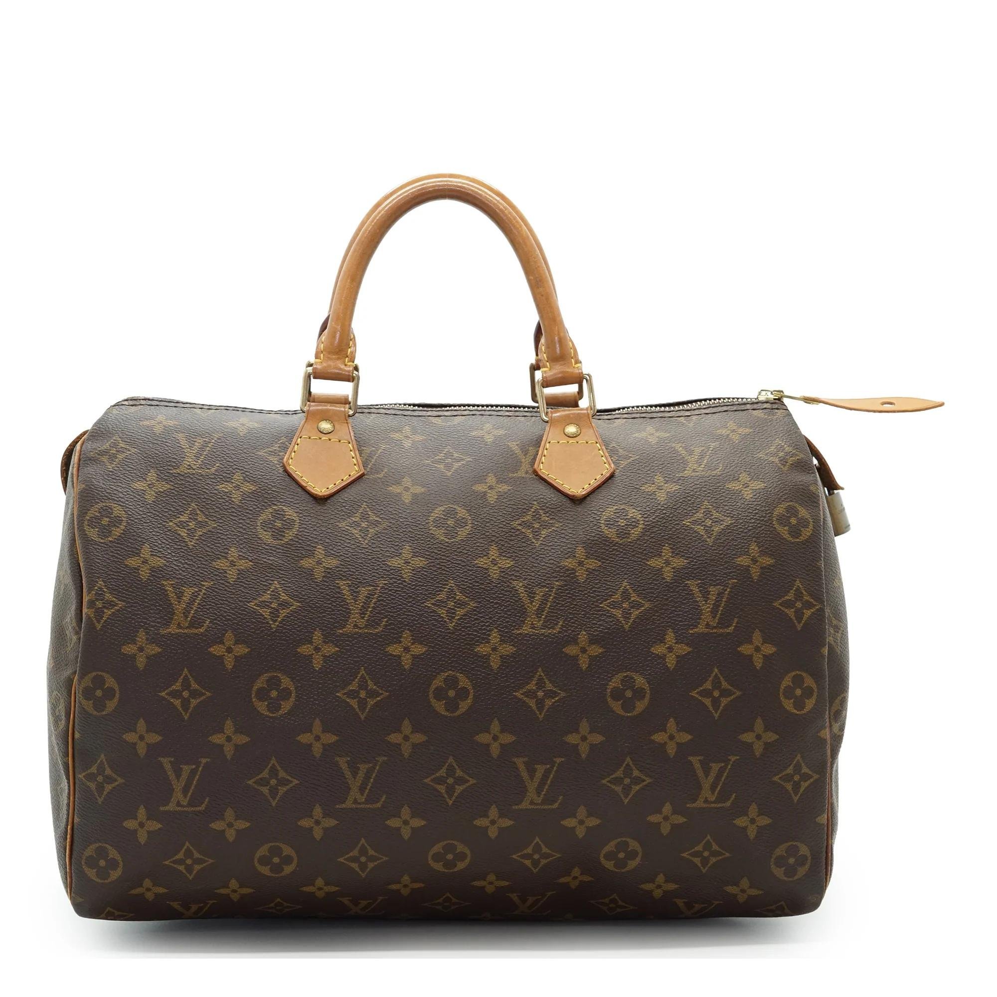 Speedy leather handbag