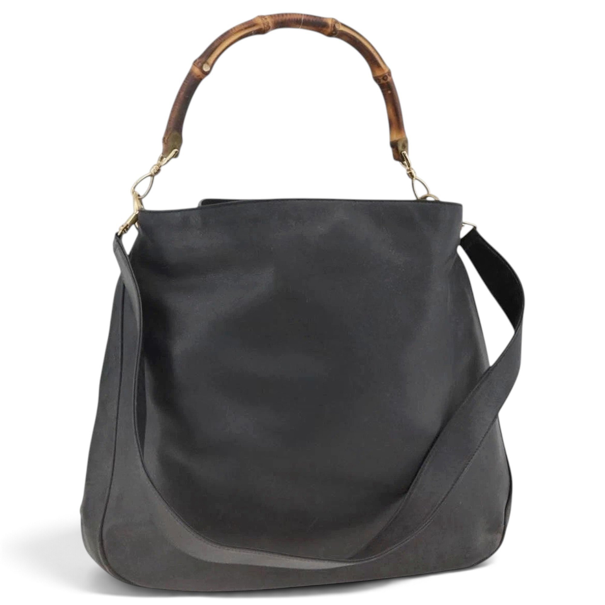 Bamboo leather handbag