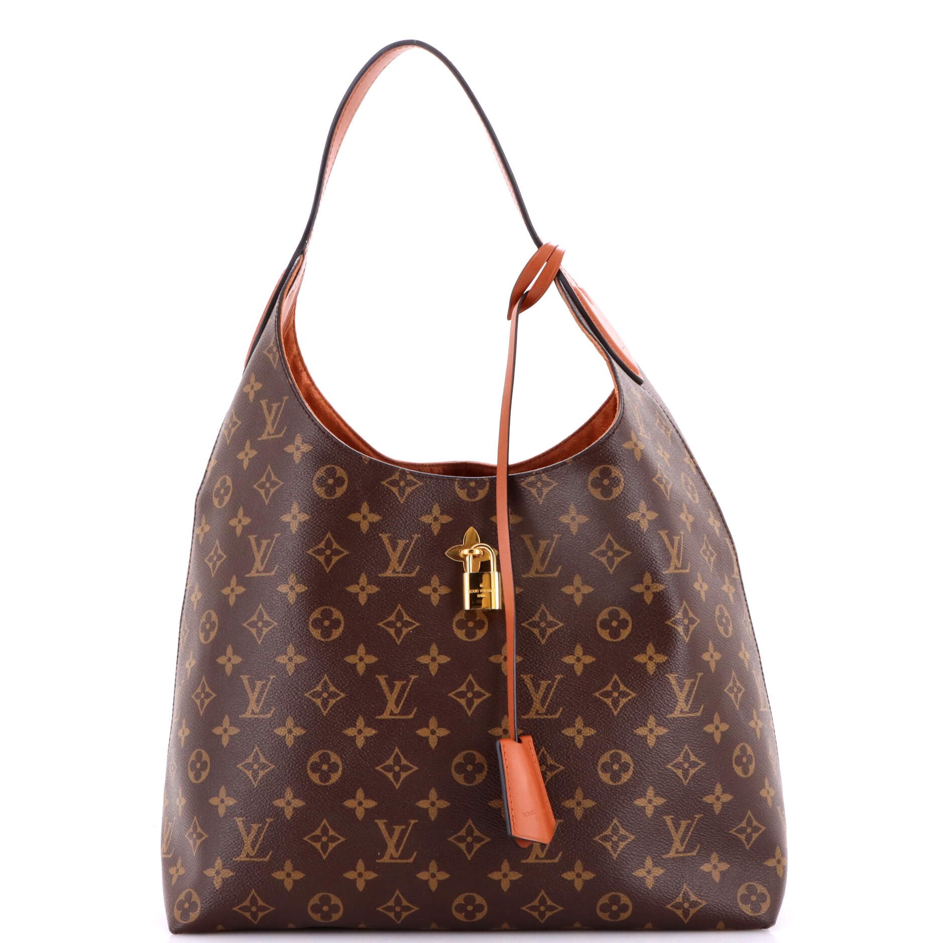 Flower Hobo Monogram Canvas with Leather