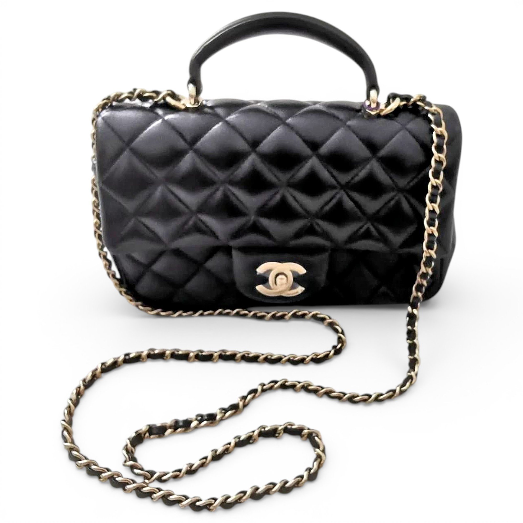Coco Handle leather handbag