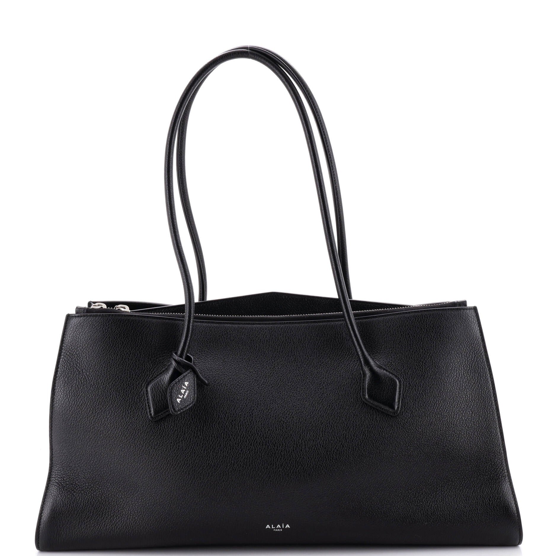 Alaia Le Teckel Zip Tote Leather Large