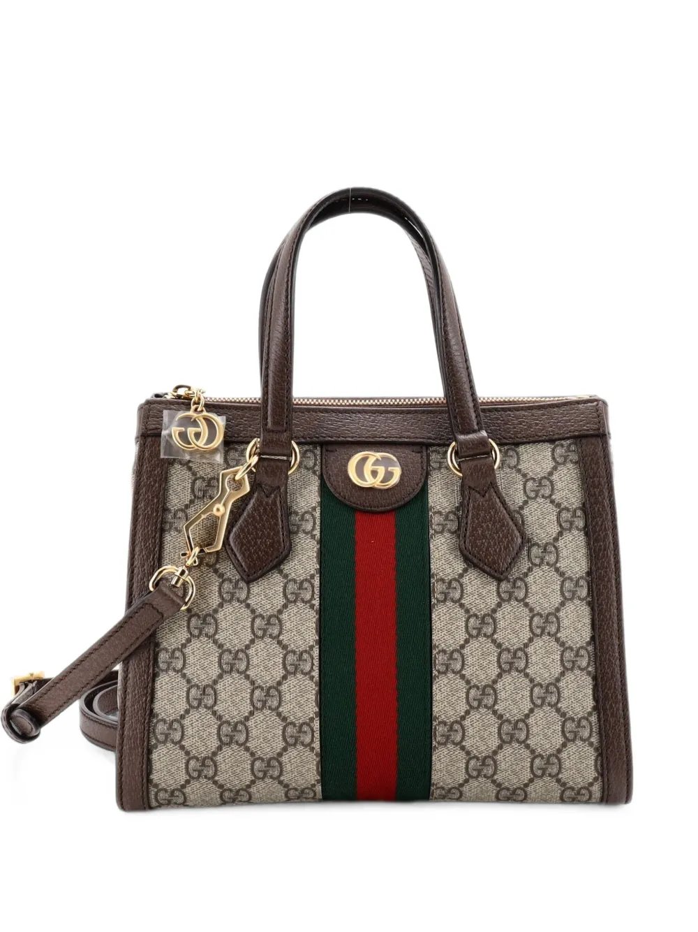Ophidia Top Handle GG Coated Canvas Small tote bag