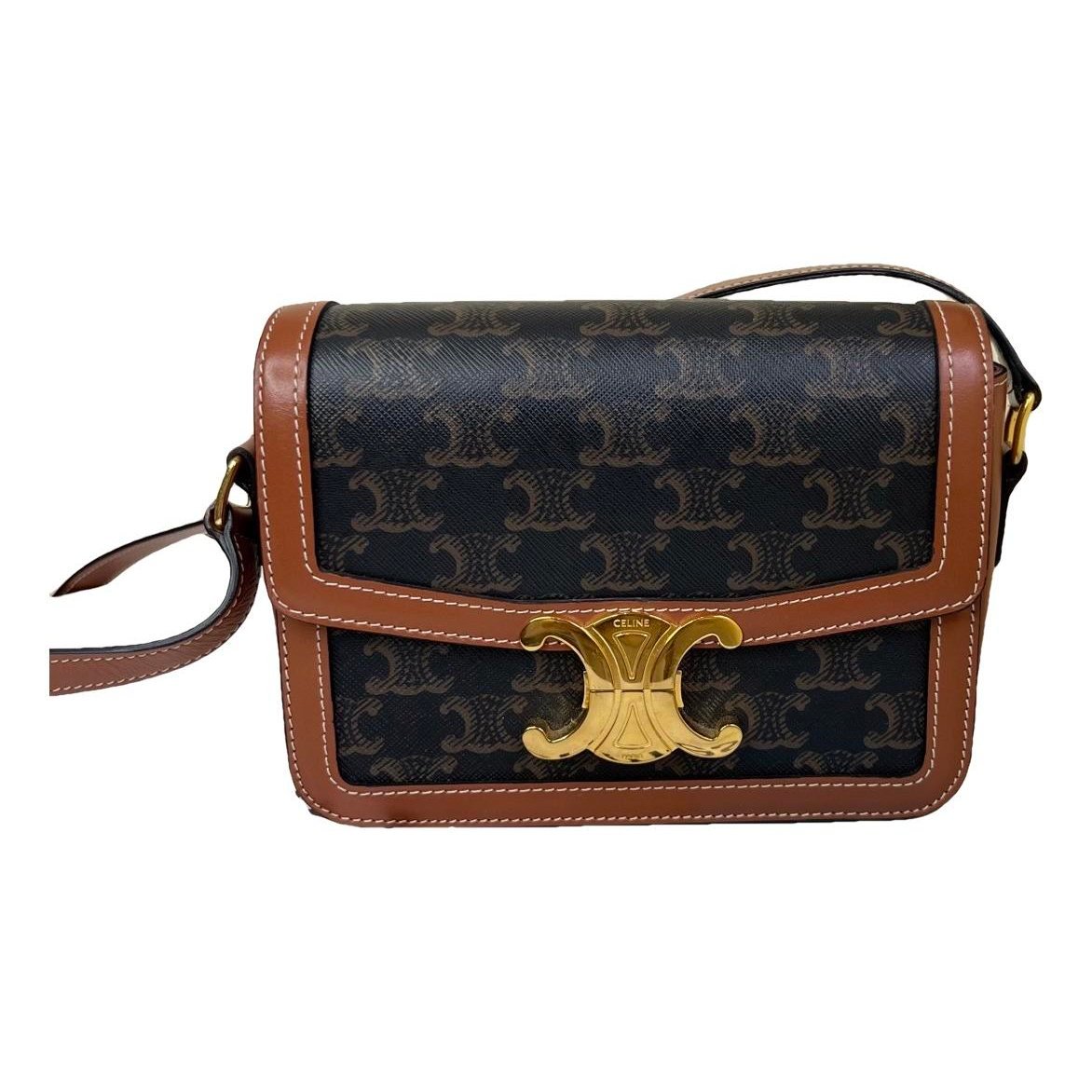 Triomphe leather handbag