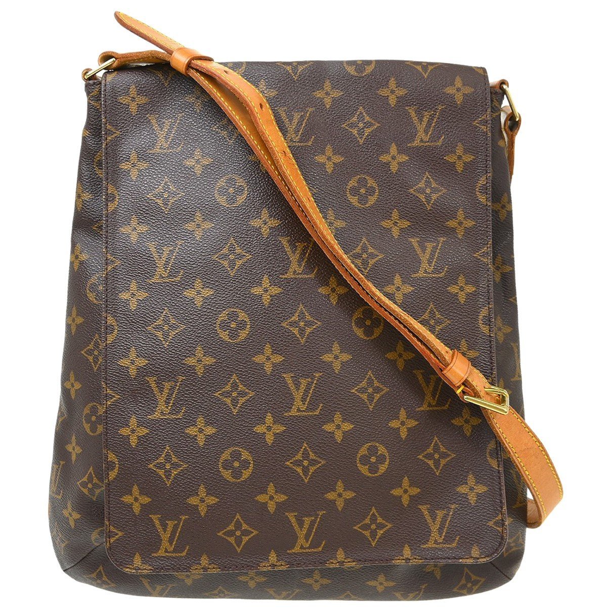 Musette cloth handbag