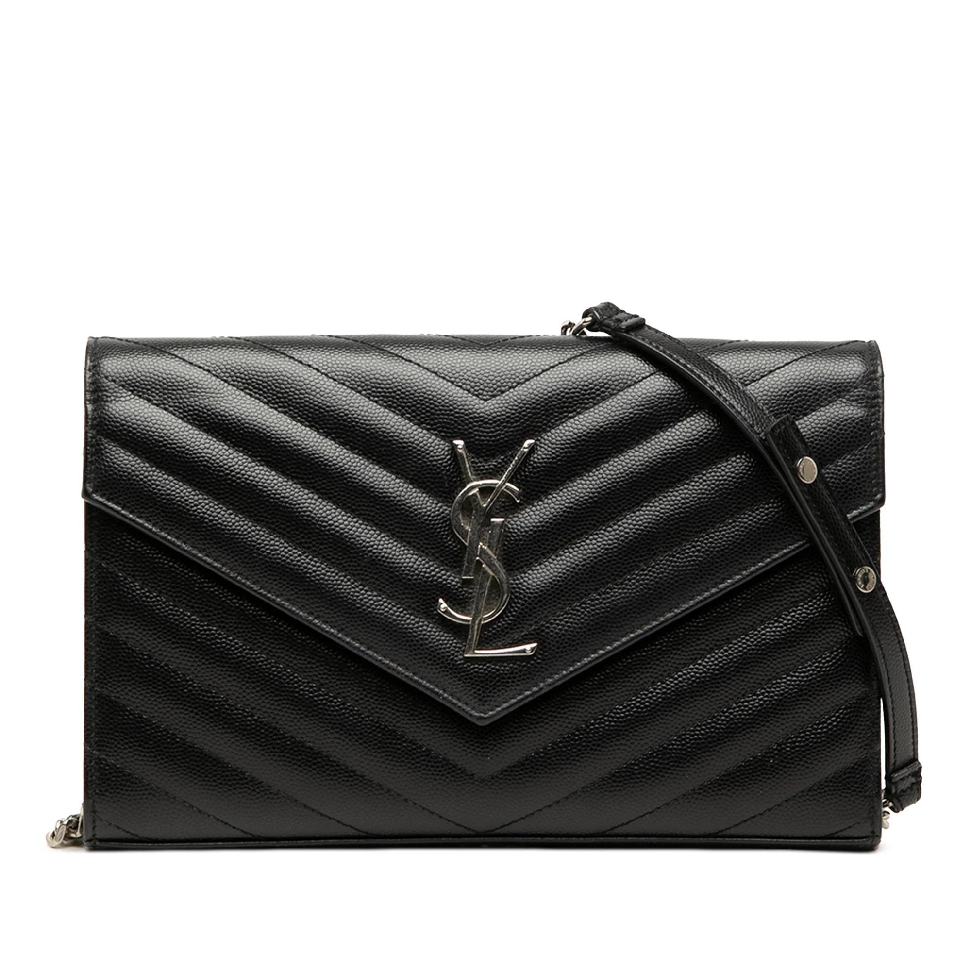 Envelope leather crossbody bag