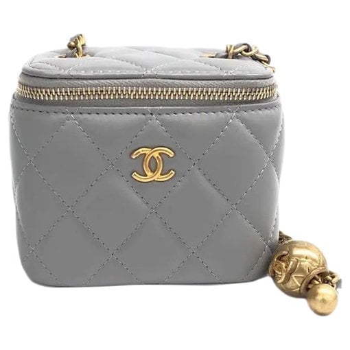 Vanity leather handbag