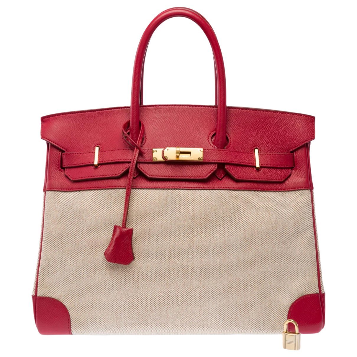 Birkin 35 cloth handbag