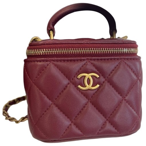 Trendy CC Vanity leather handbag