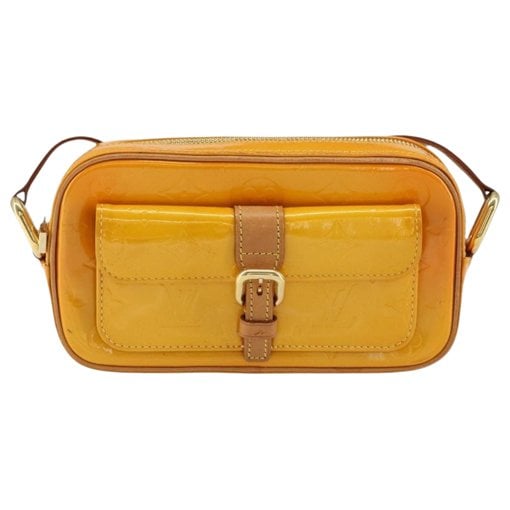 Patent leather handbag