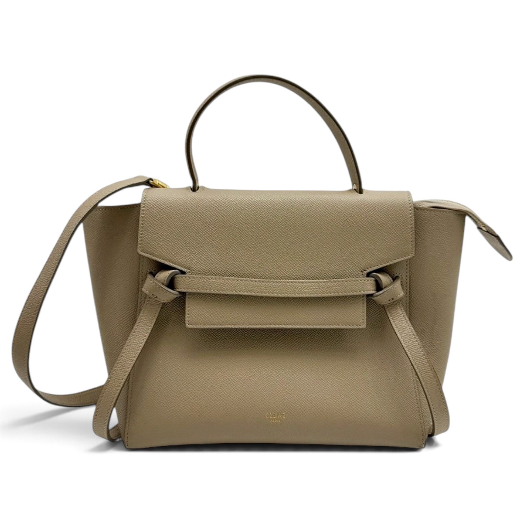 Belt leather handbag