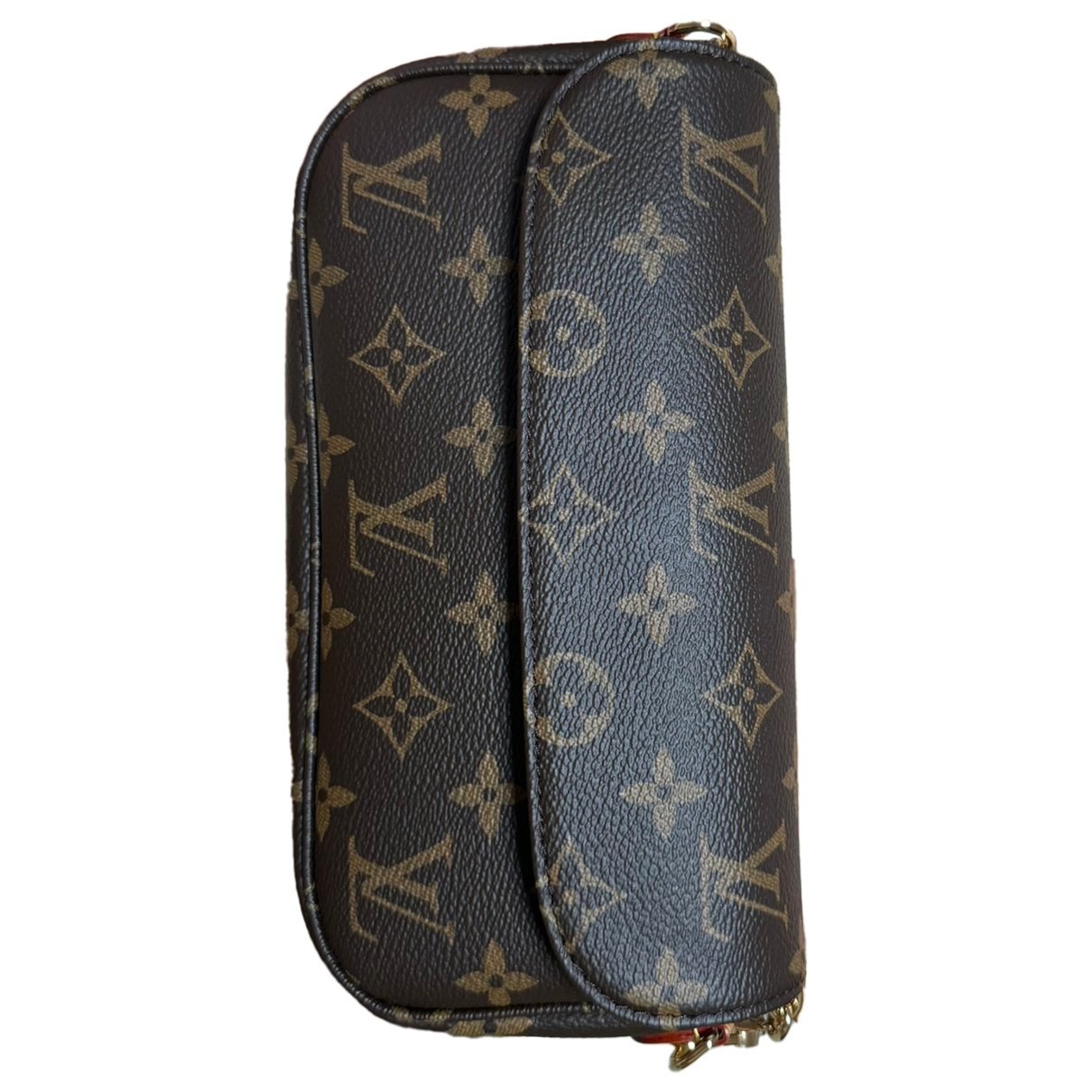Leather clutch bag