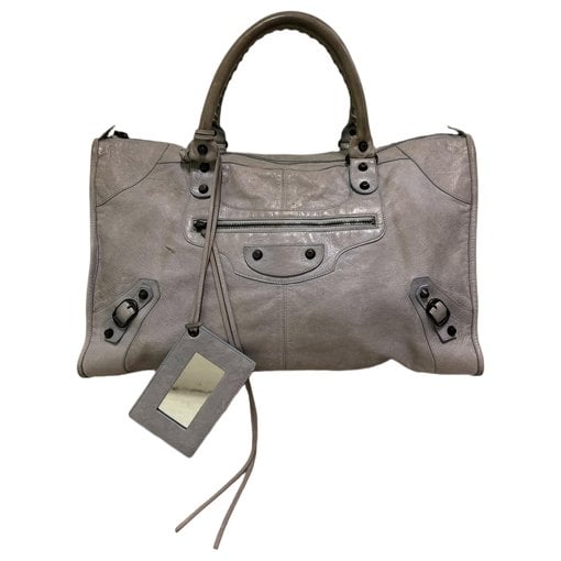 Work leather handbag