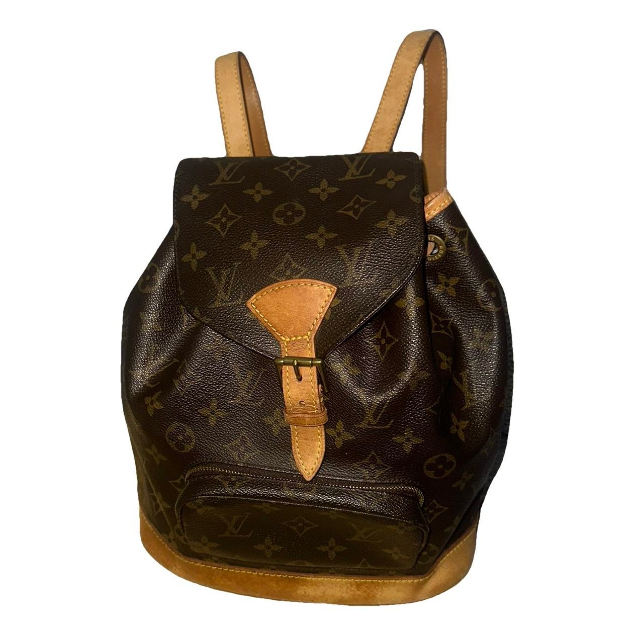 Montsouris Vintage leather backpack