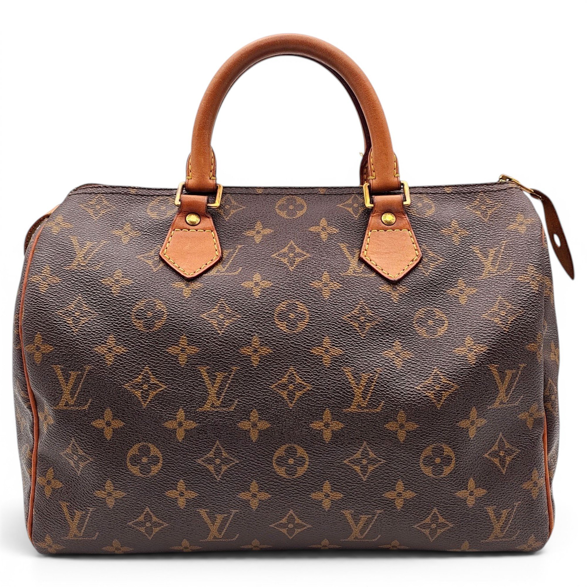 Speedy leather handbag