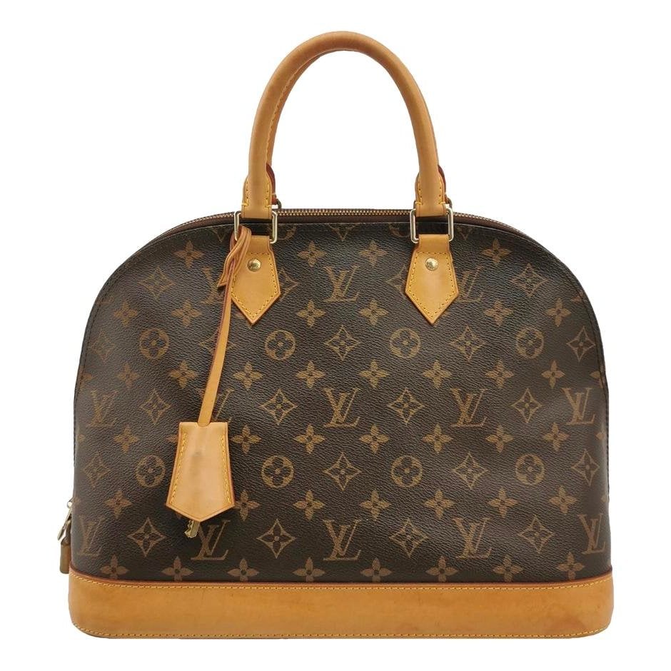 Louis Vuitton Alma leather handbag