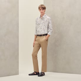 "Calligraphie Equestre" straight cut shirt