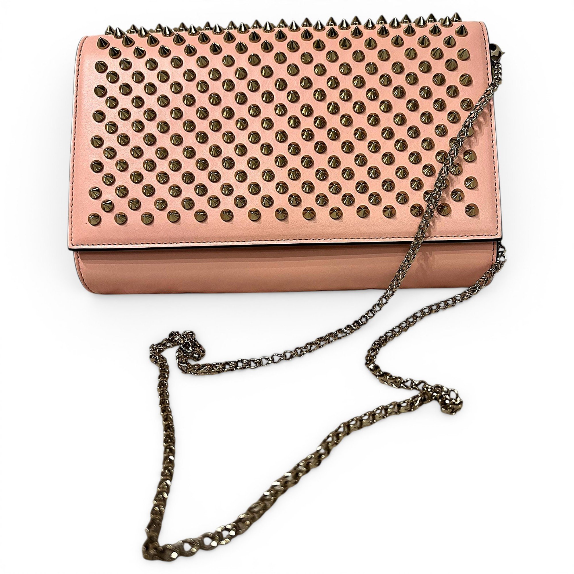 Christian Louboutin Sweet Charity leather clutch bag