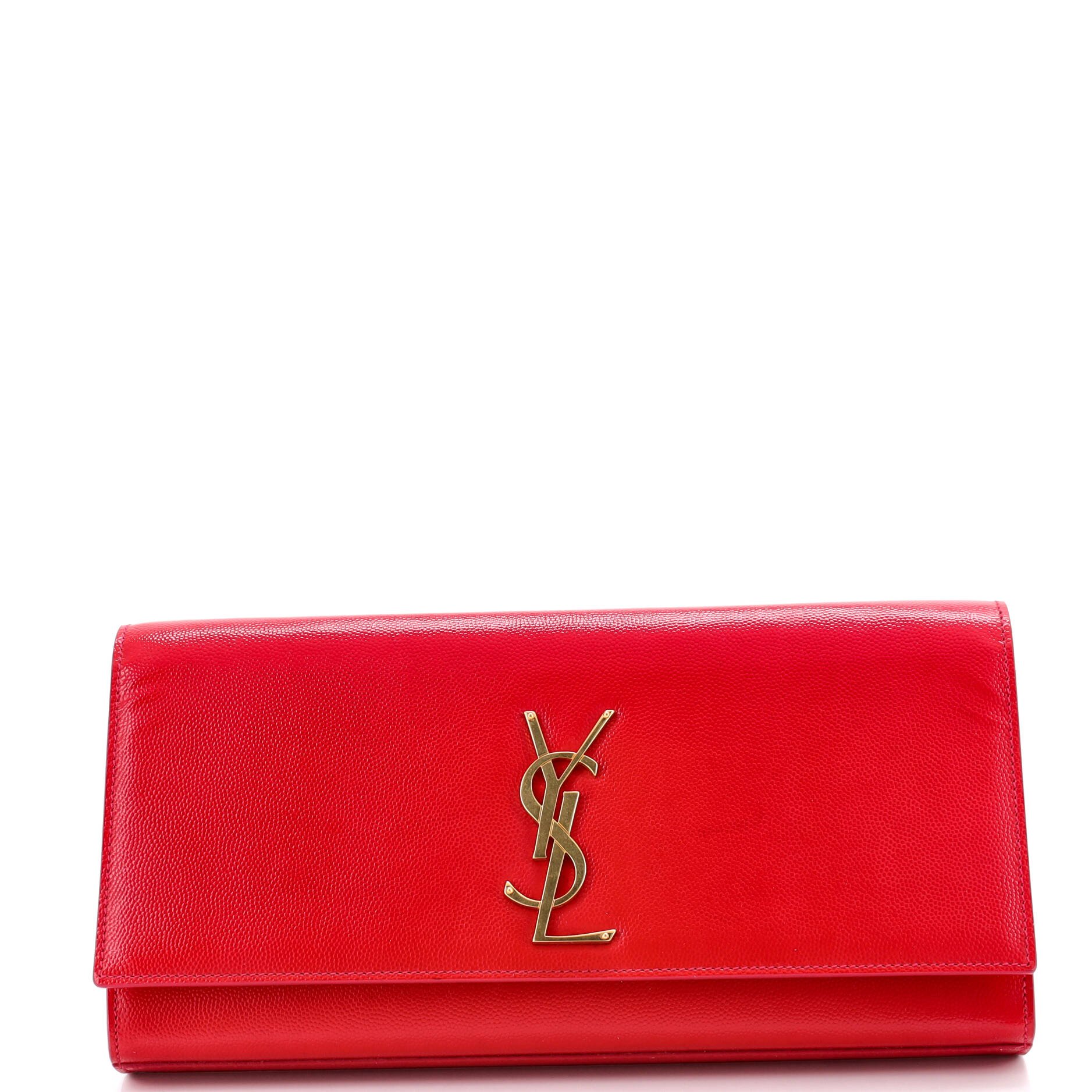 Saint Laurent Classic Monogram Clutch Leather Long