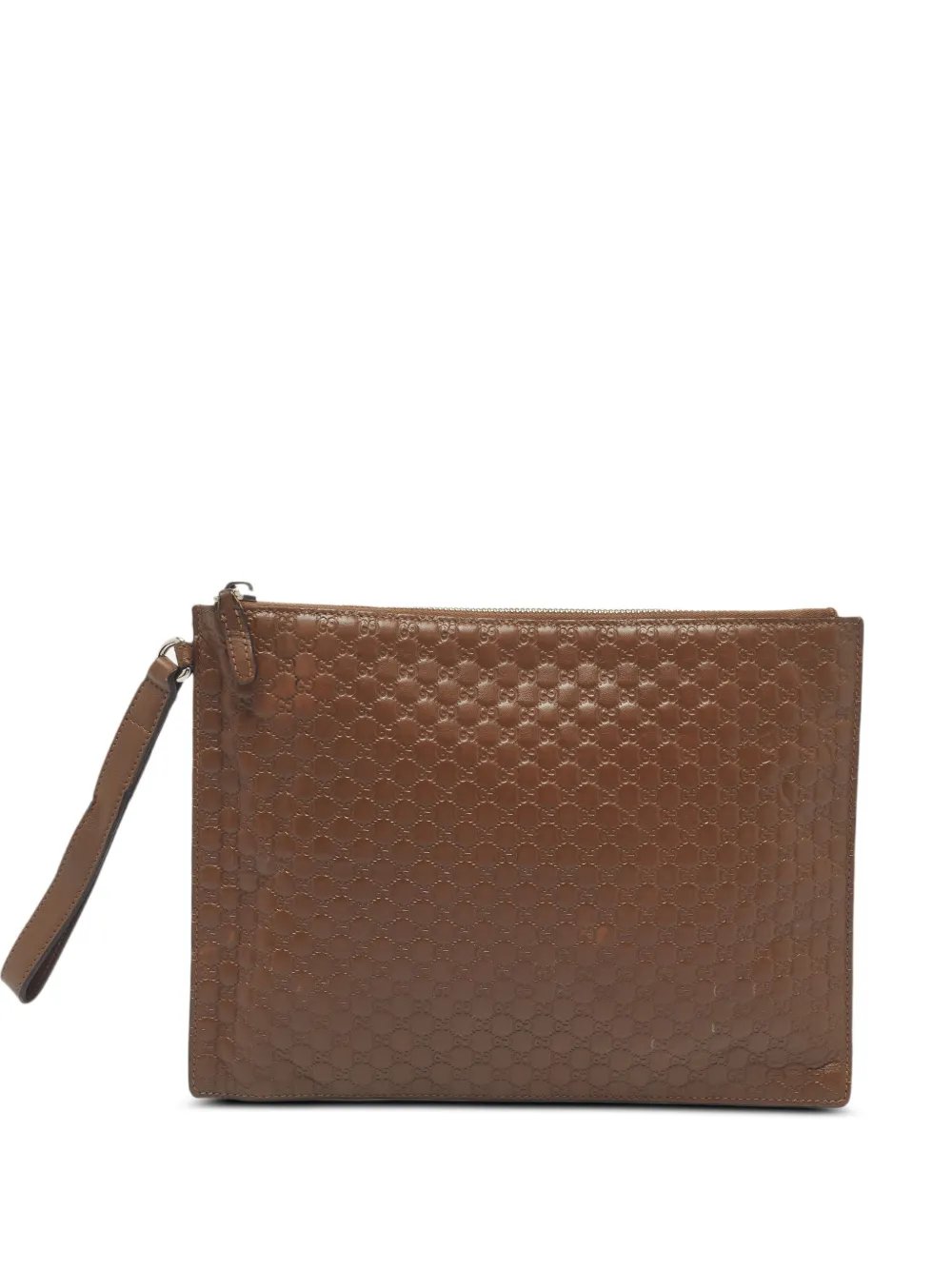 Microguccissima flat wristlet clutch bag
