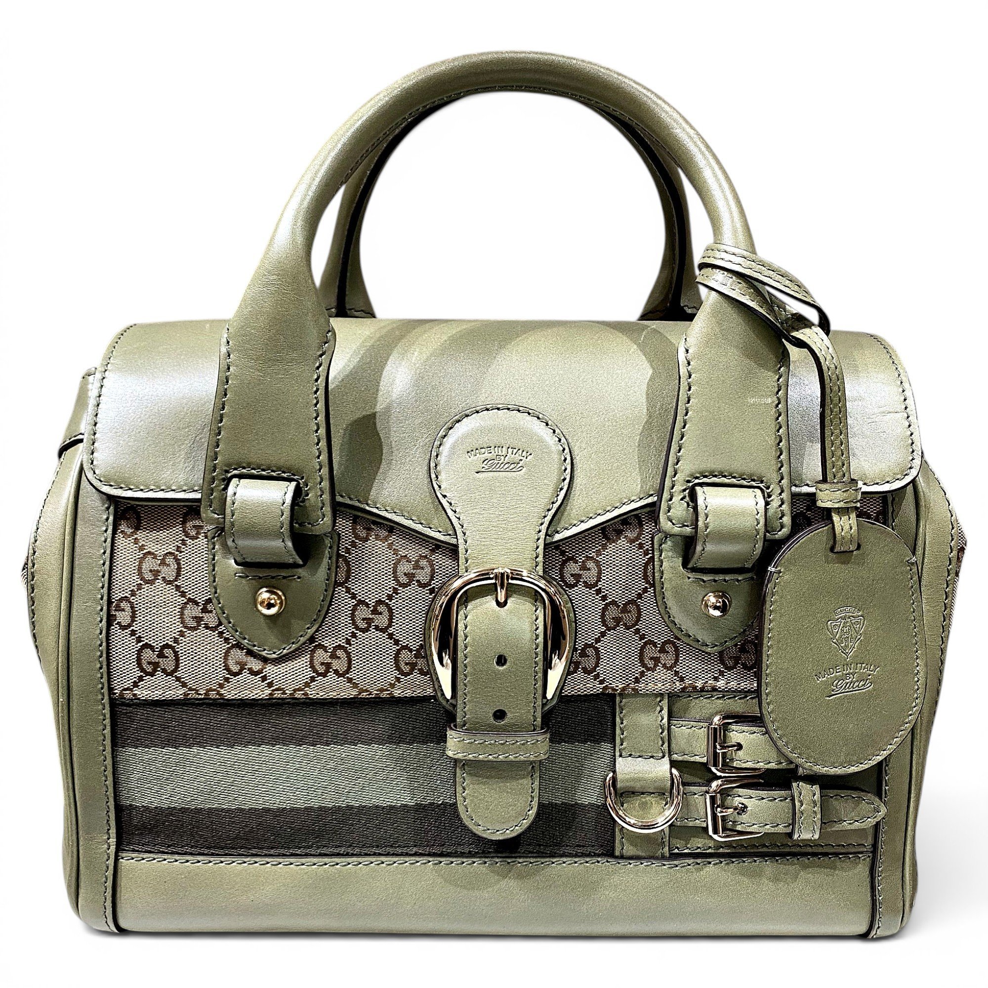 Boston leather handbag