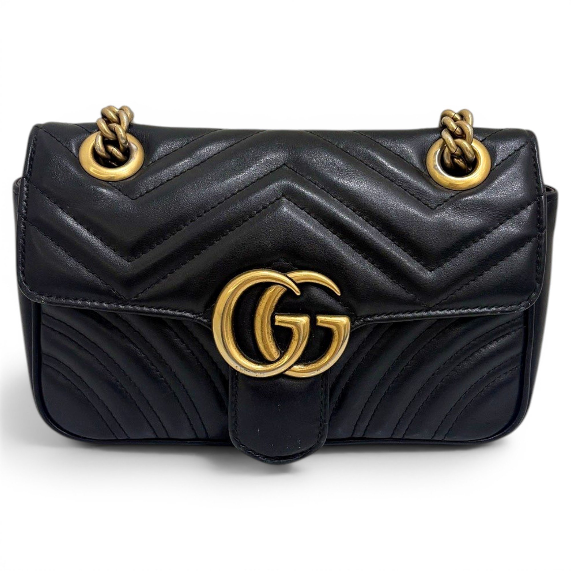 GG Marmont Flap leather crossbody bag