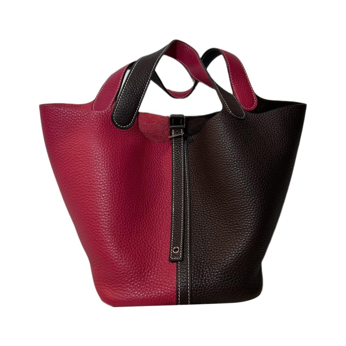 Picotin leather tote