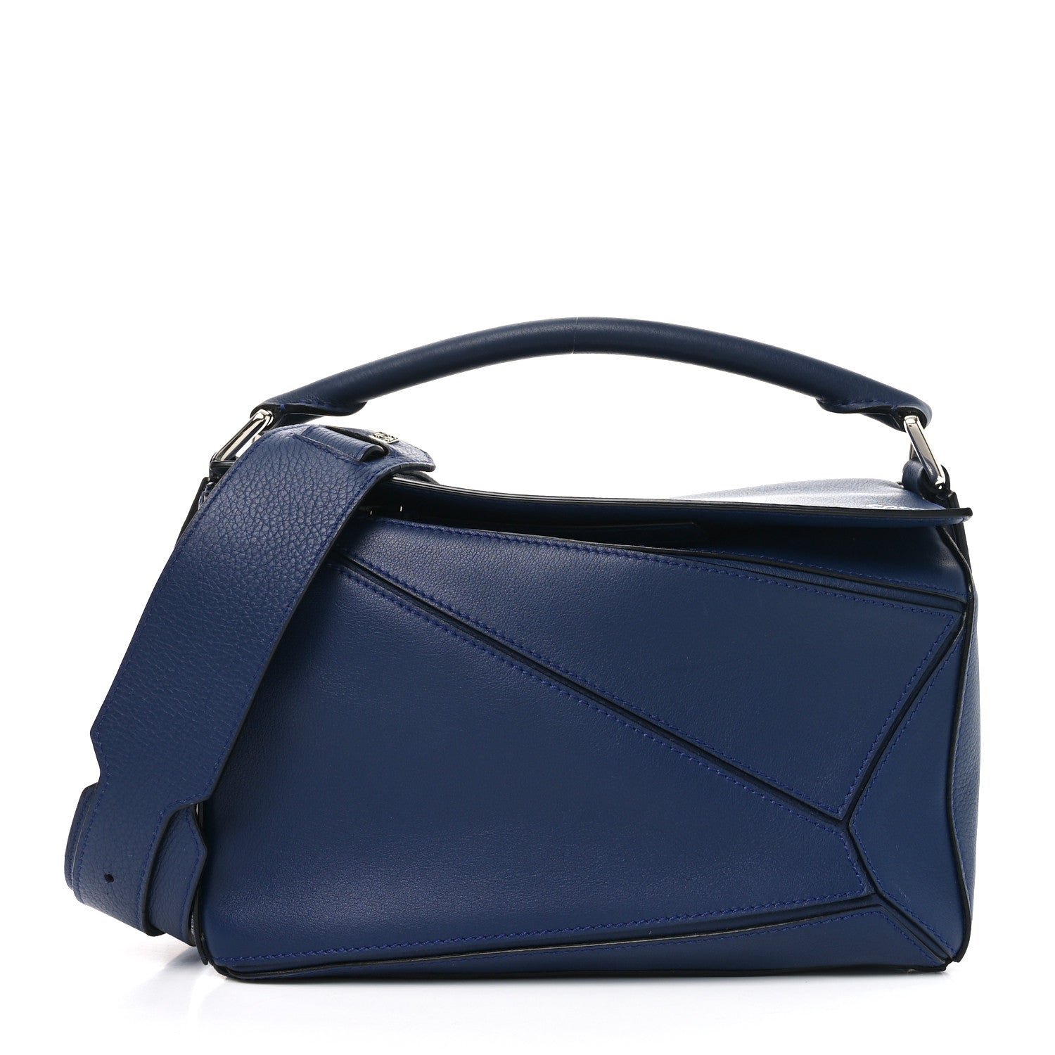 Loewe Calfskin Small Puzzle Bag Marine