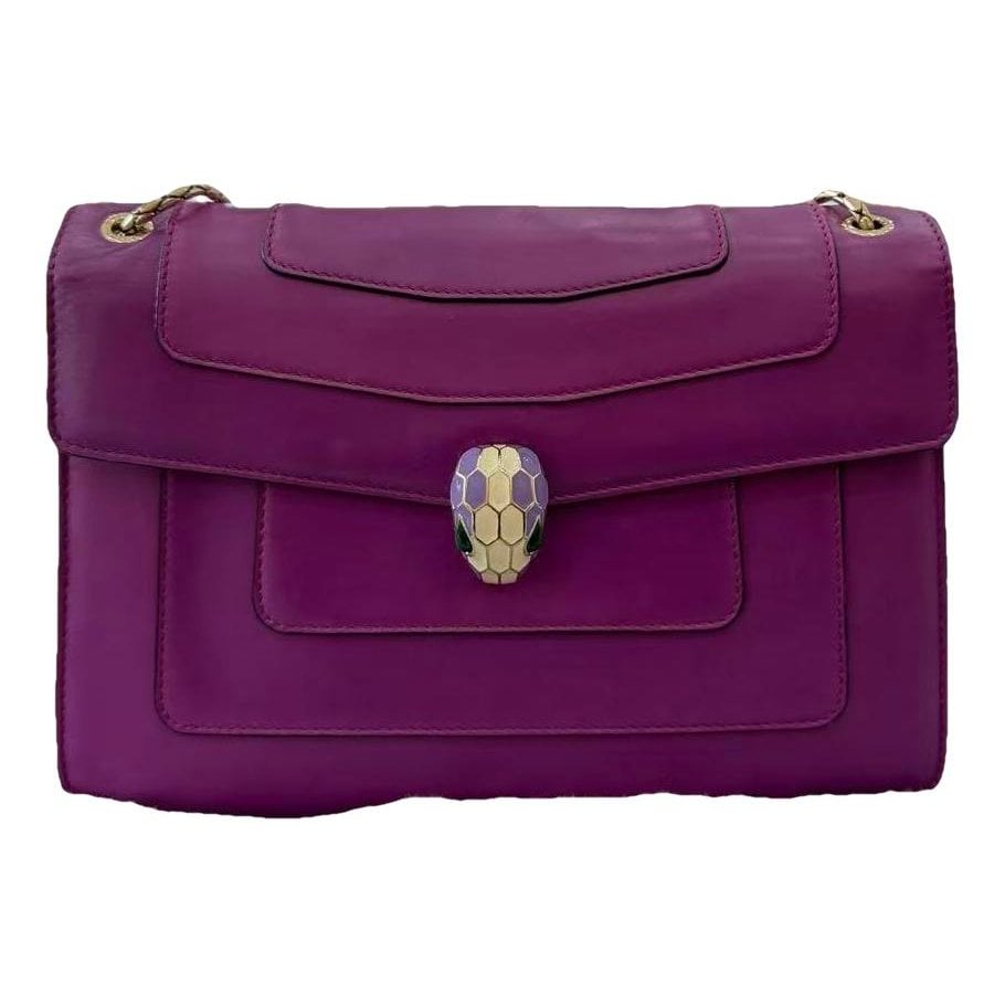 Serpenti leather handbag