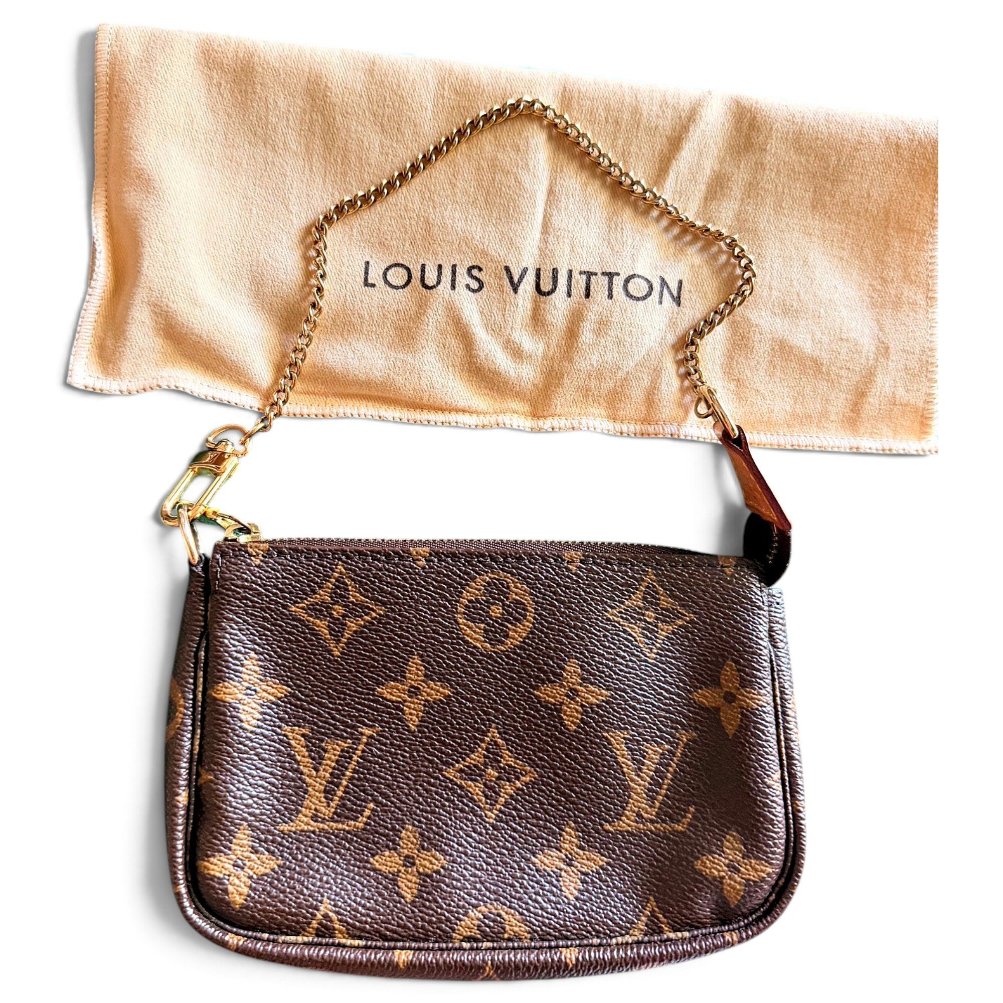 Leather clutch bag