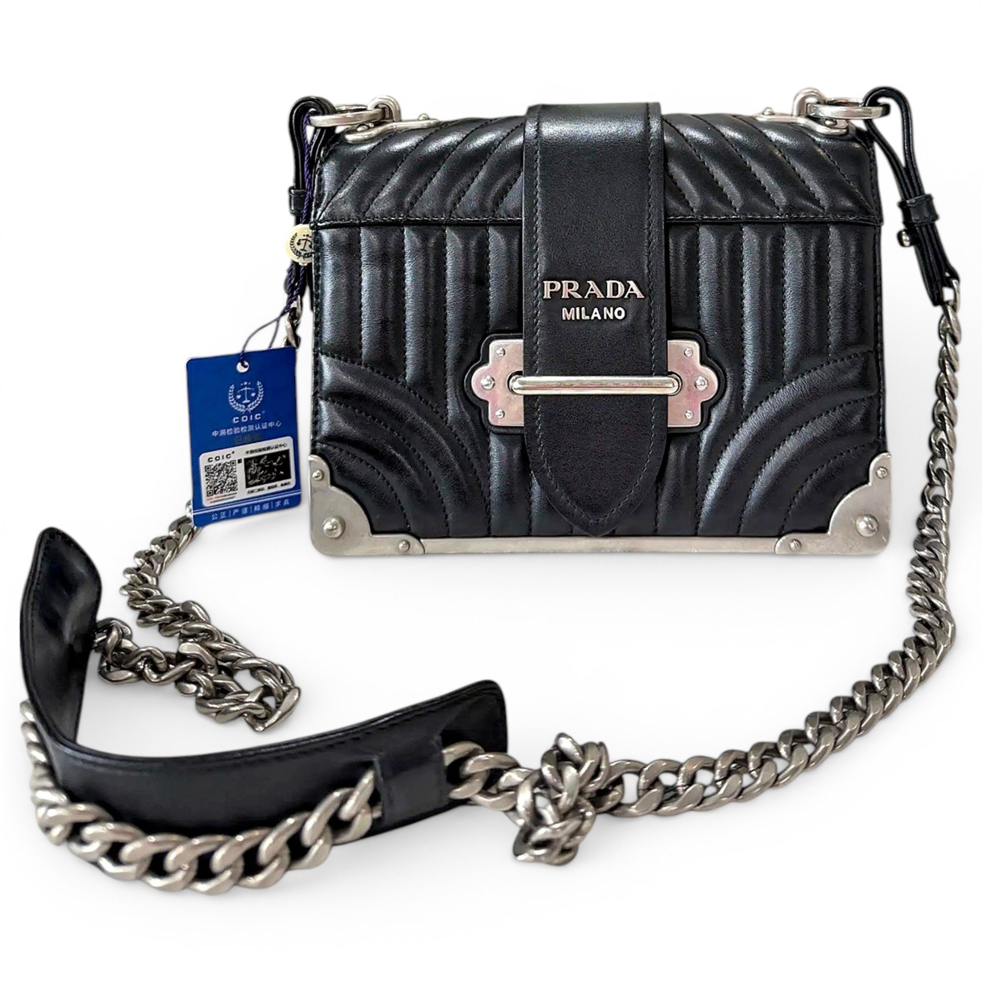 Cahier leather crossbody bag