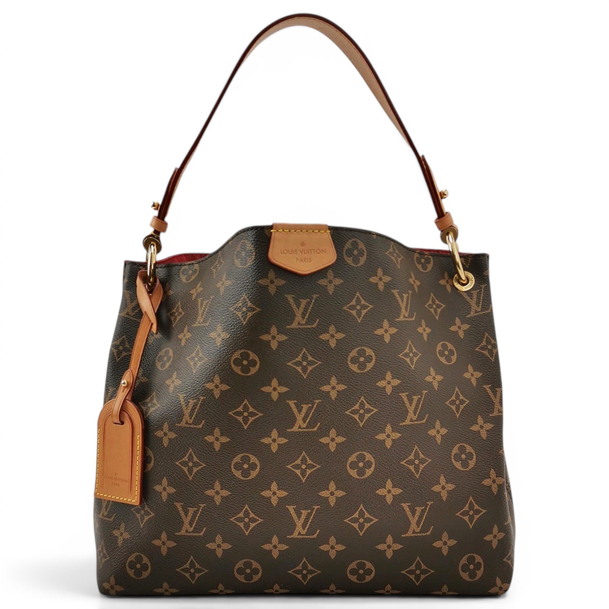 Graceful leather handbag