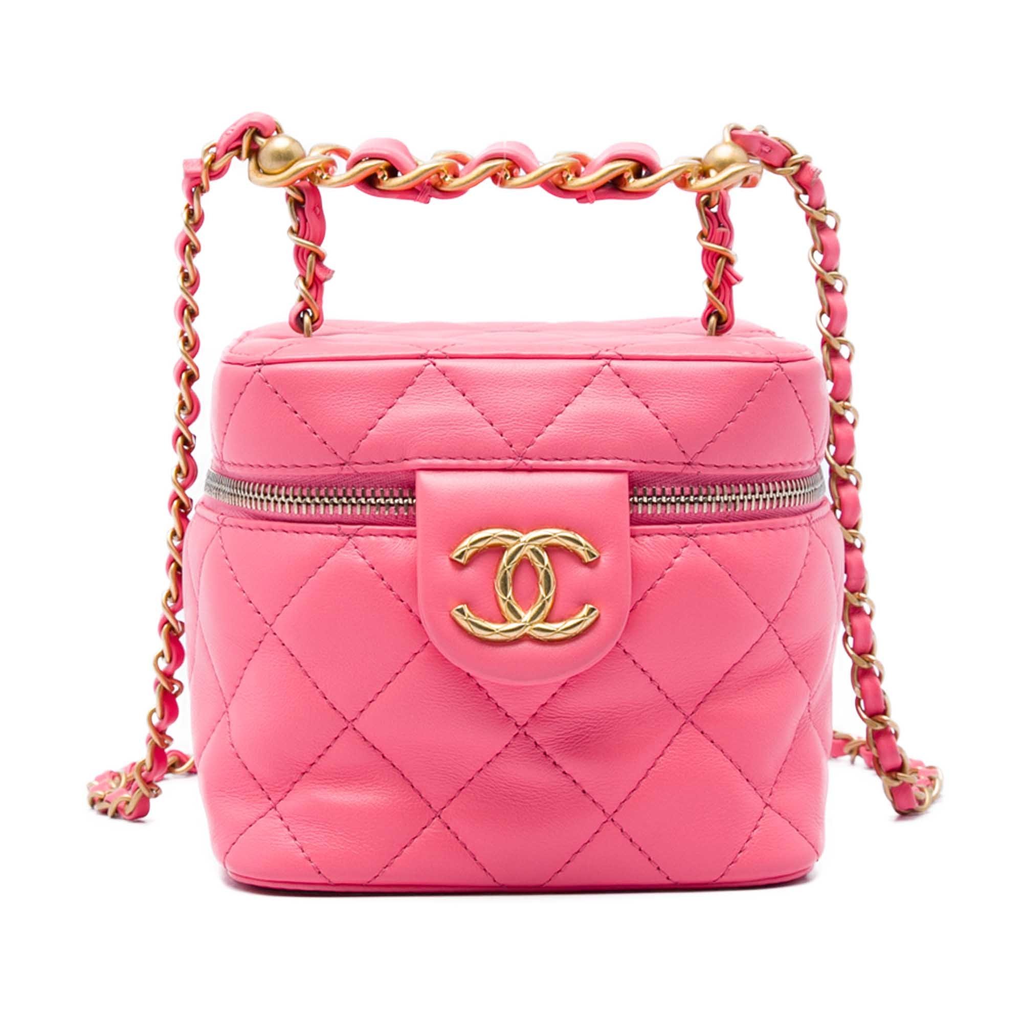 Vanity leather handbag