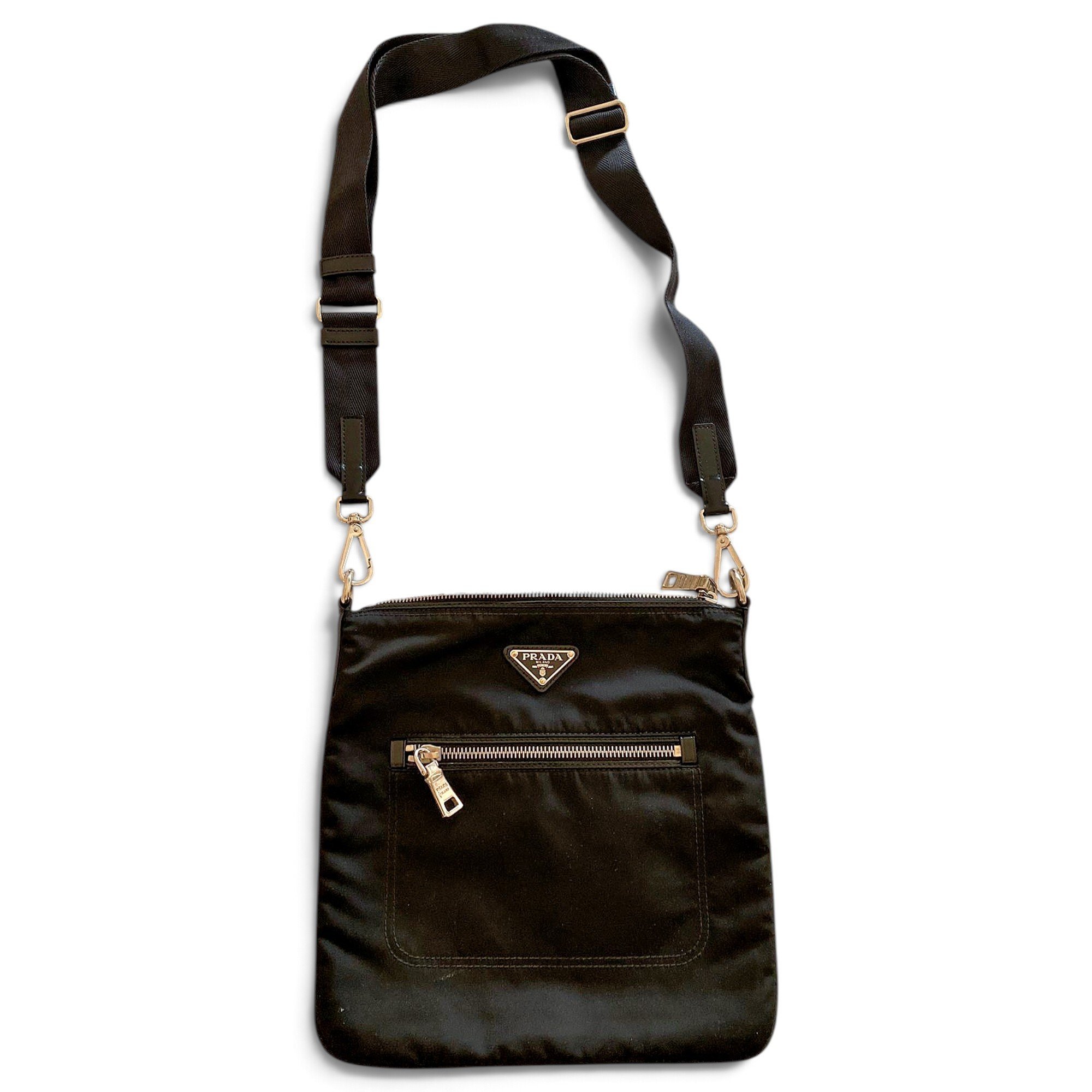 Re-Nylon cloth clutch bag