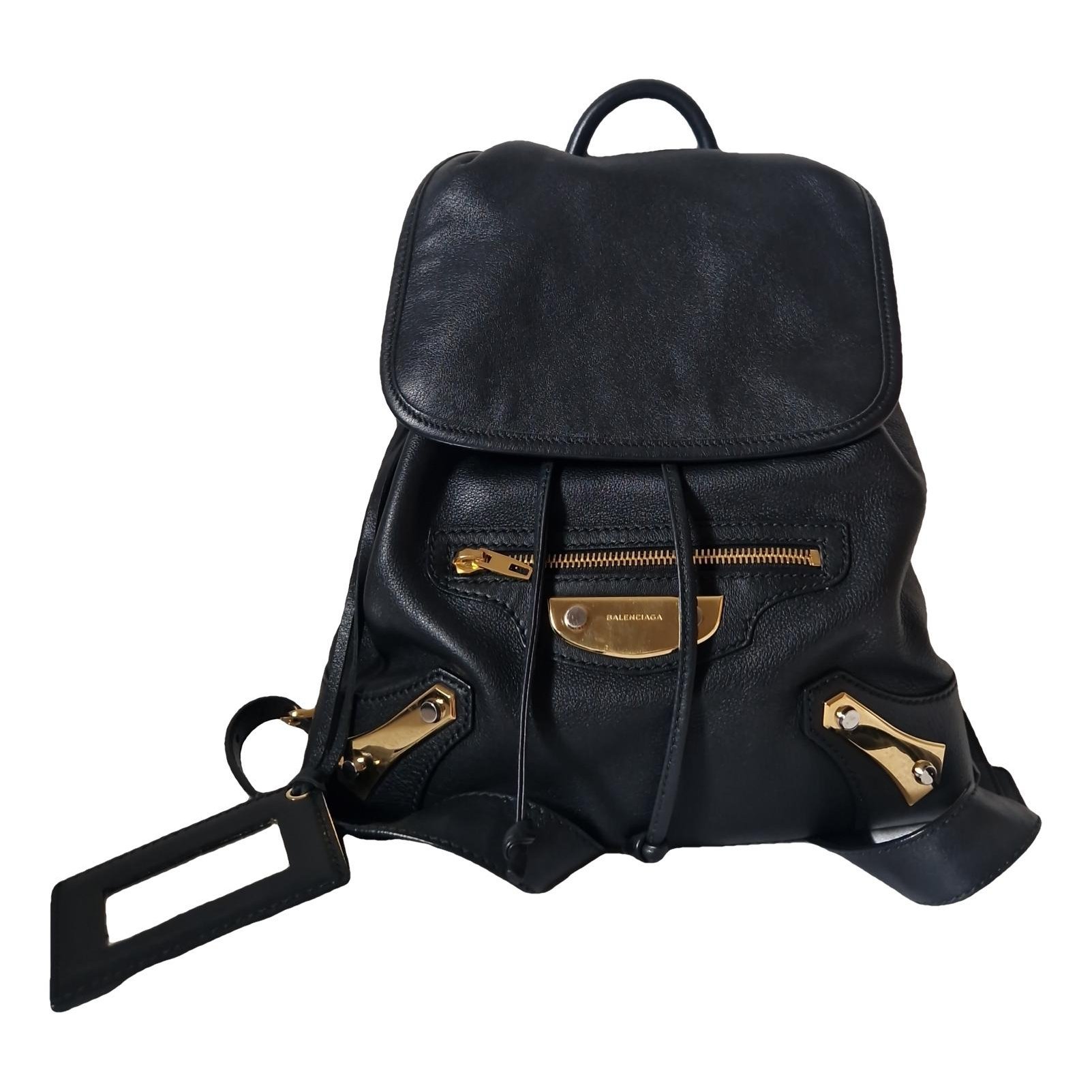 Leather backpack