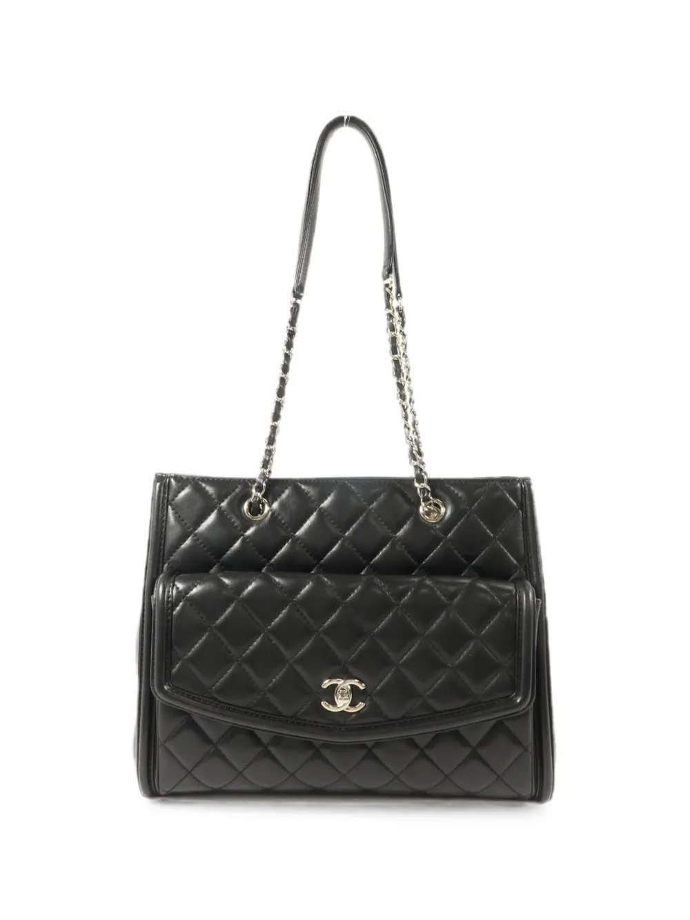 CC turn-lock shoulder bag