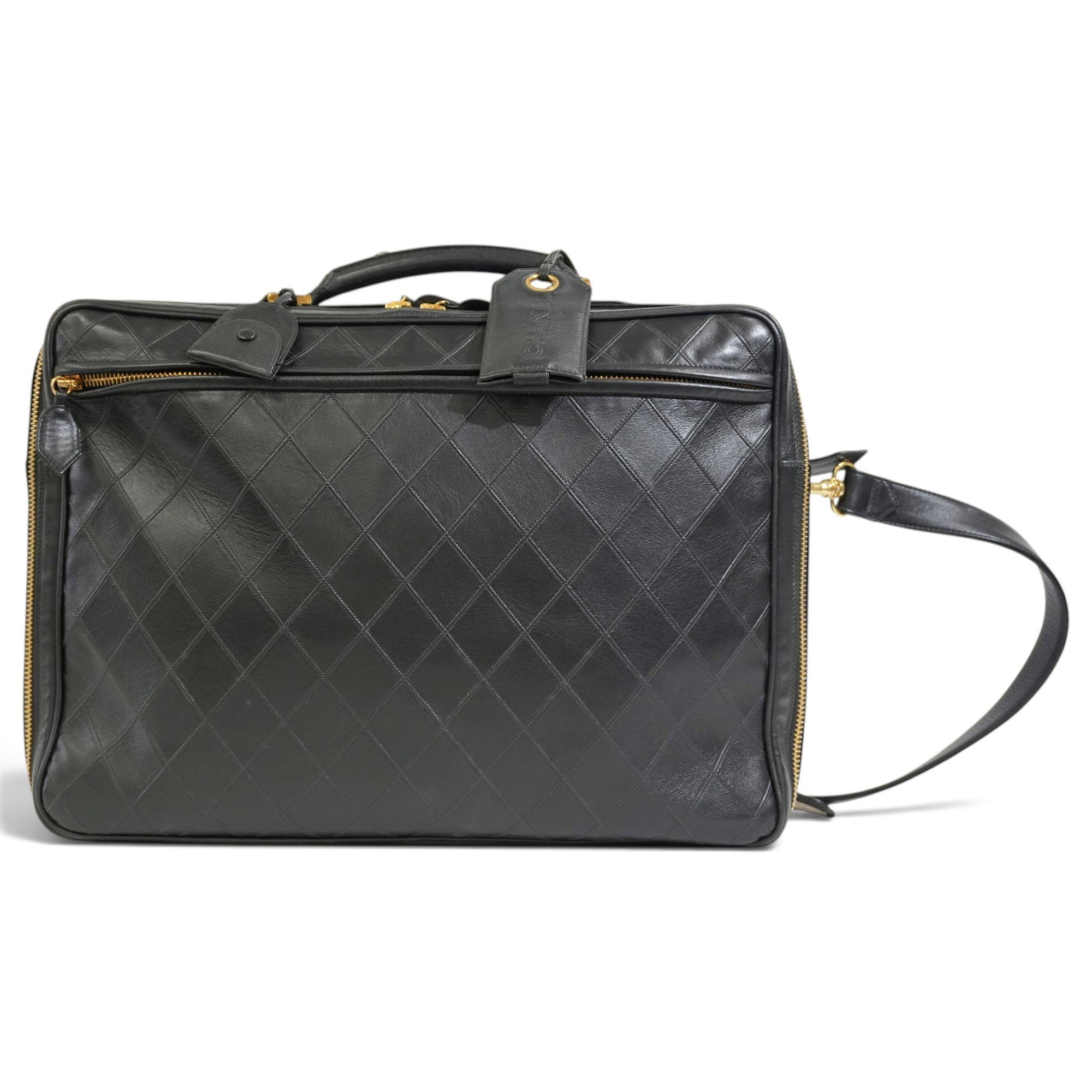 Leather travel bag