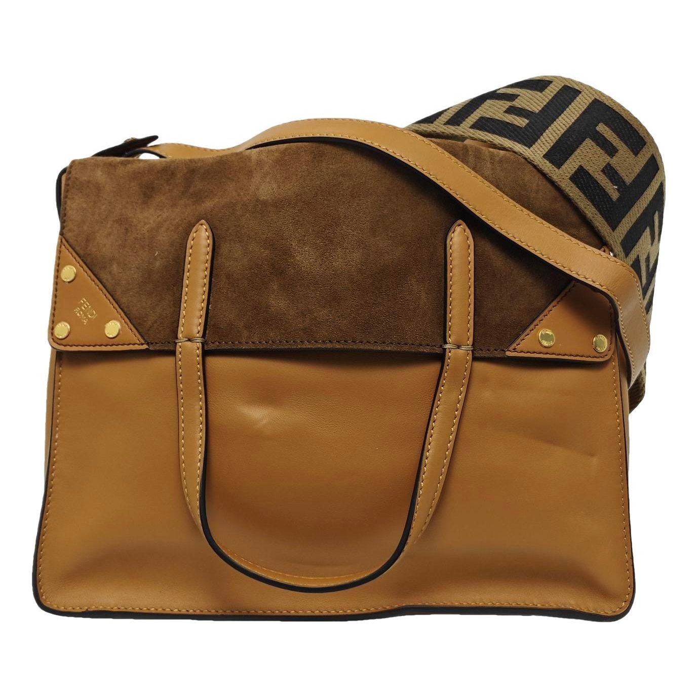 Flip leather handbag