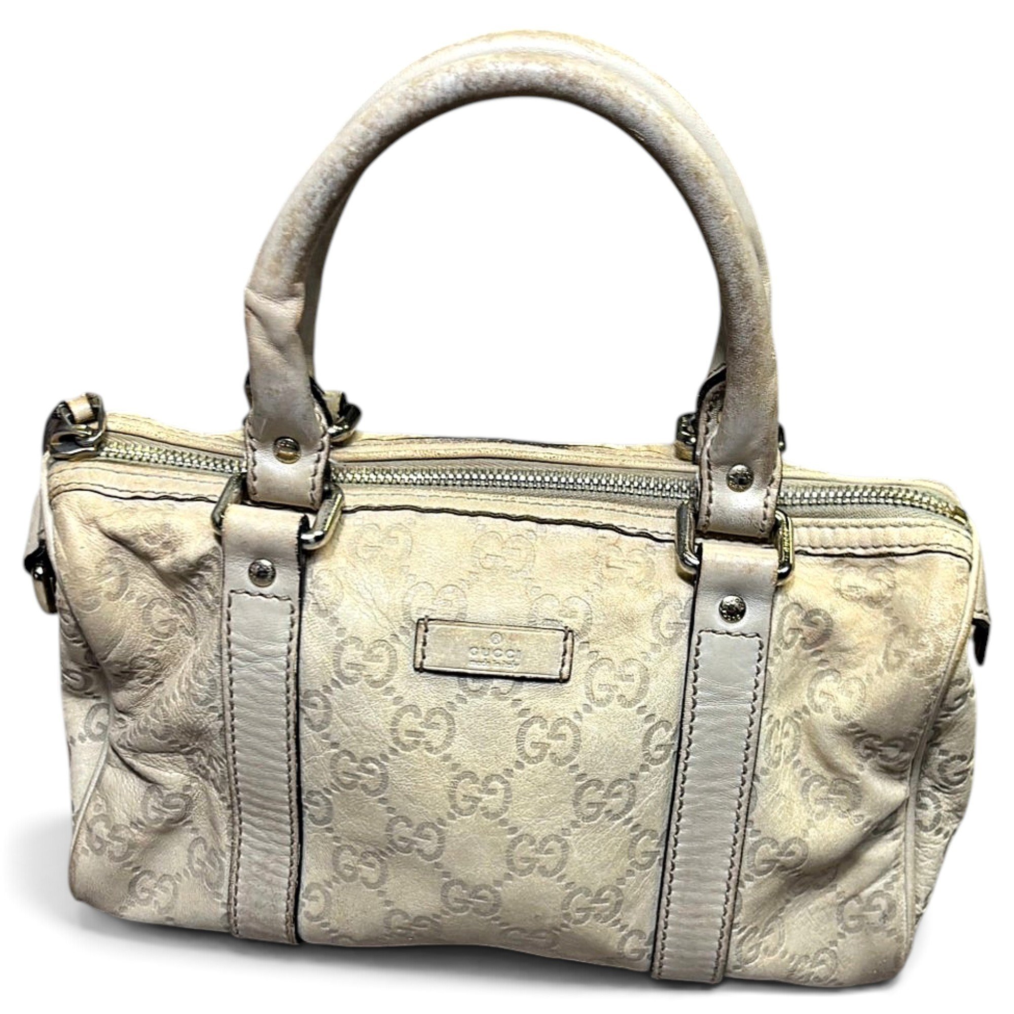 Boston leather handbag