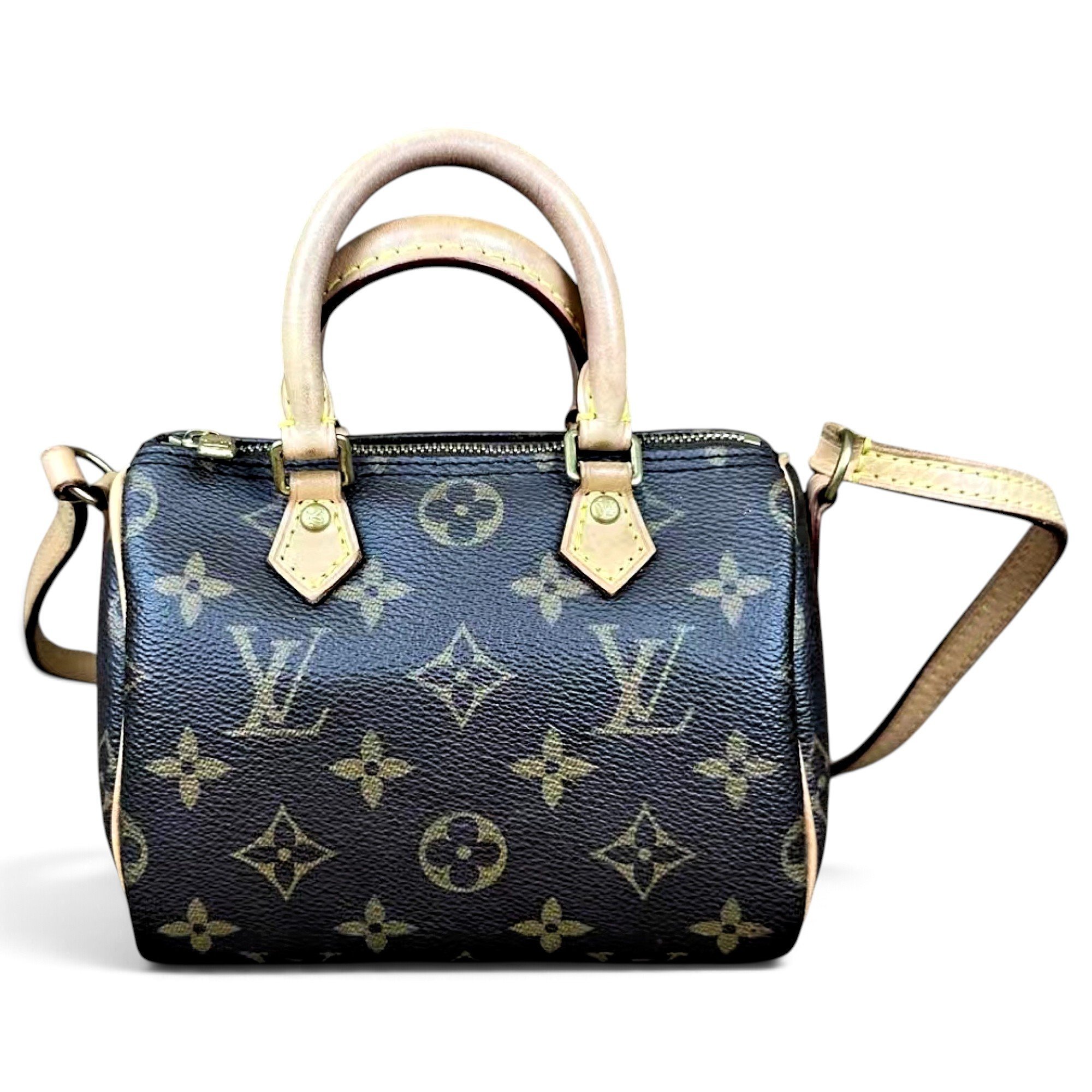 Speedy leather crossbody bag