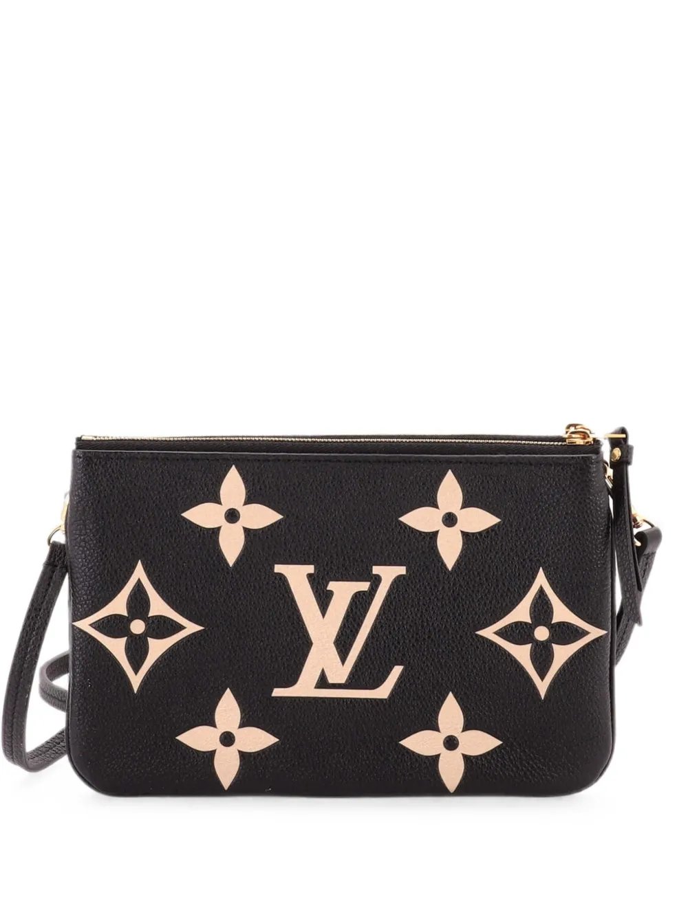 Double Zip Pochette Bicolor Monogram Empreinte Giant crossbody bag