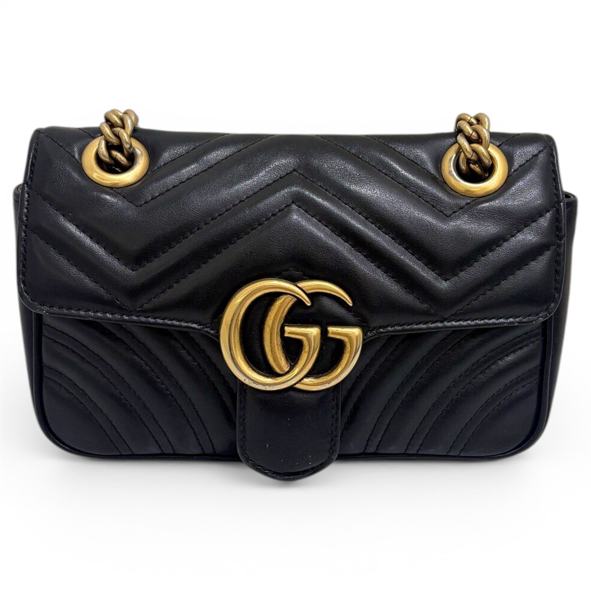 GG Marmont Flap leather crossbody bag