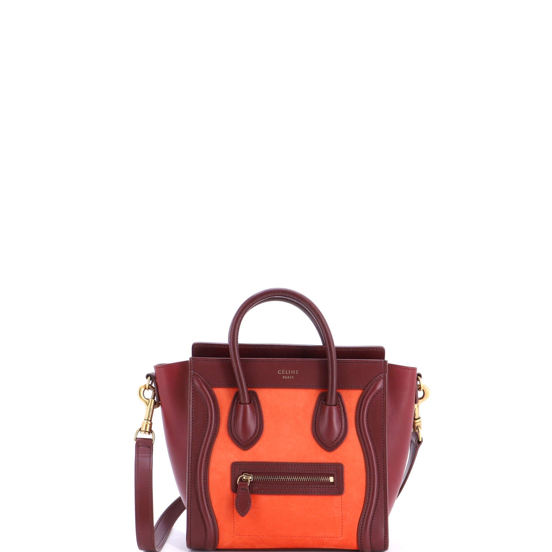 Bicolor Luggage Bag Nubuck Nano