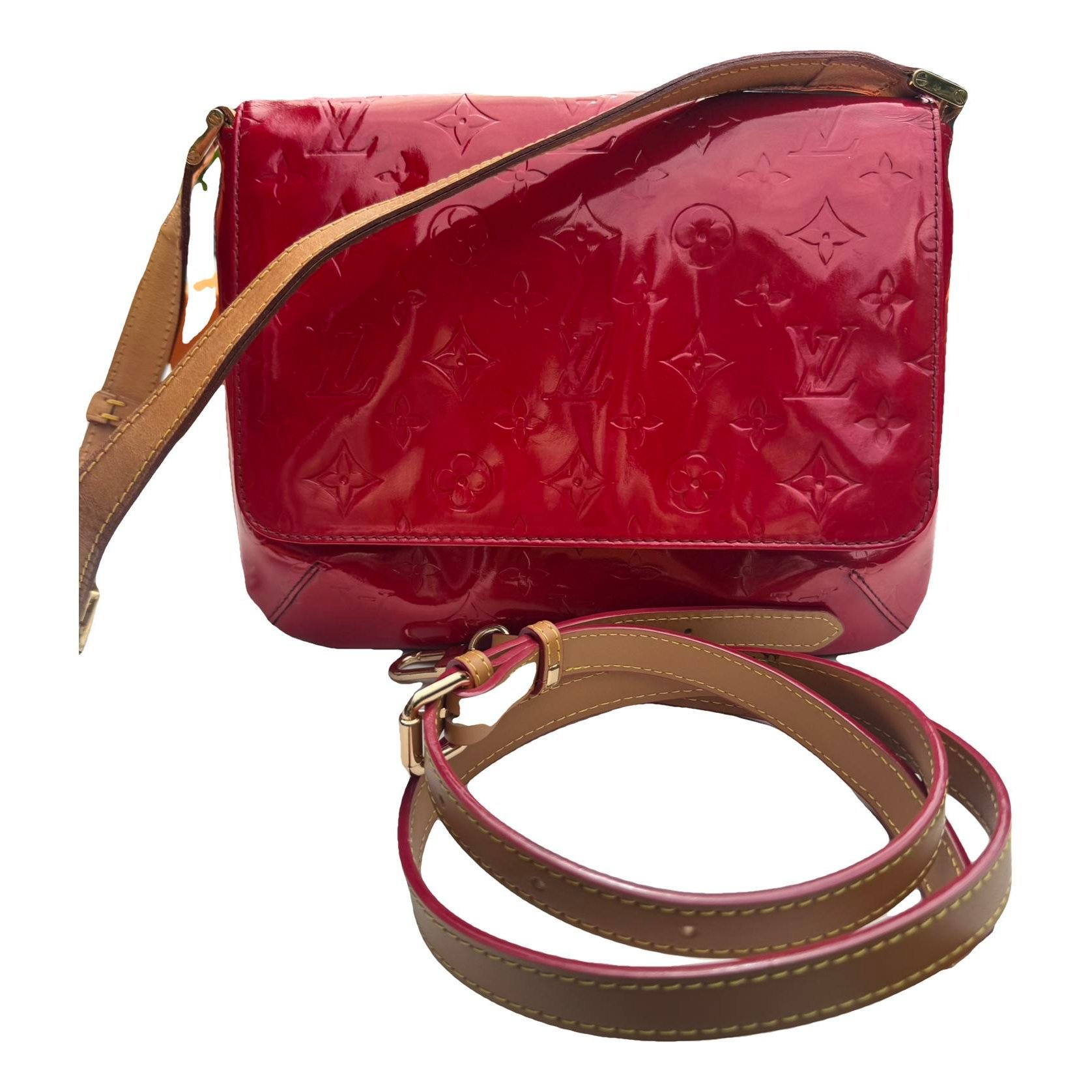 Thompson patent leather crossbody bag