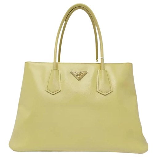 Double leather handbag