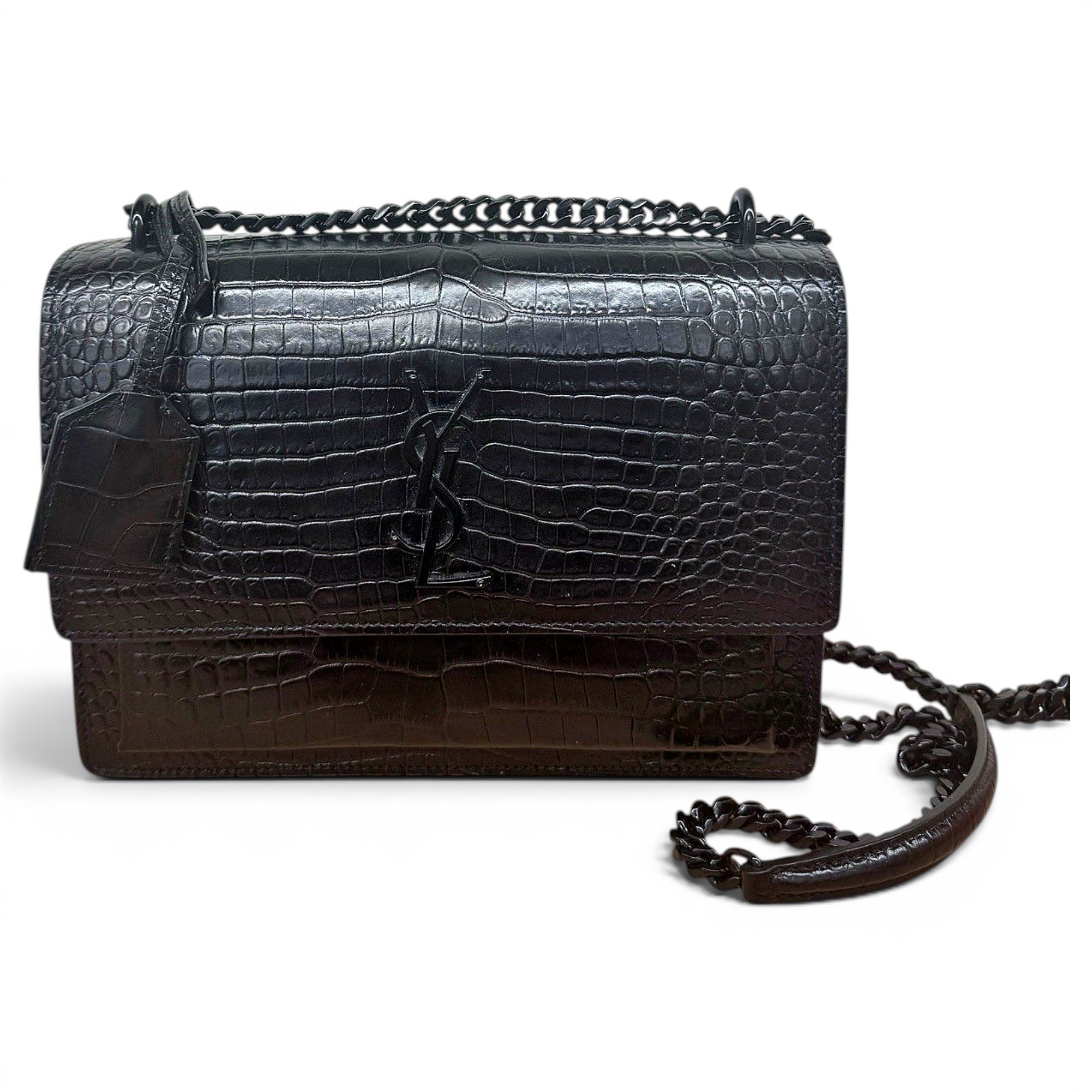 Sunset leather crossbody bag