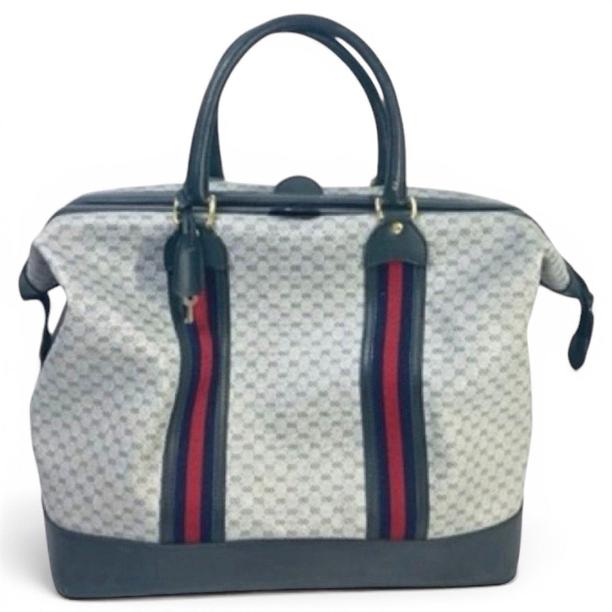 Leather travel bag