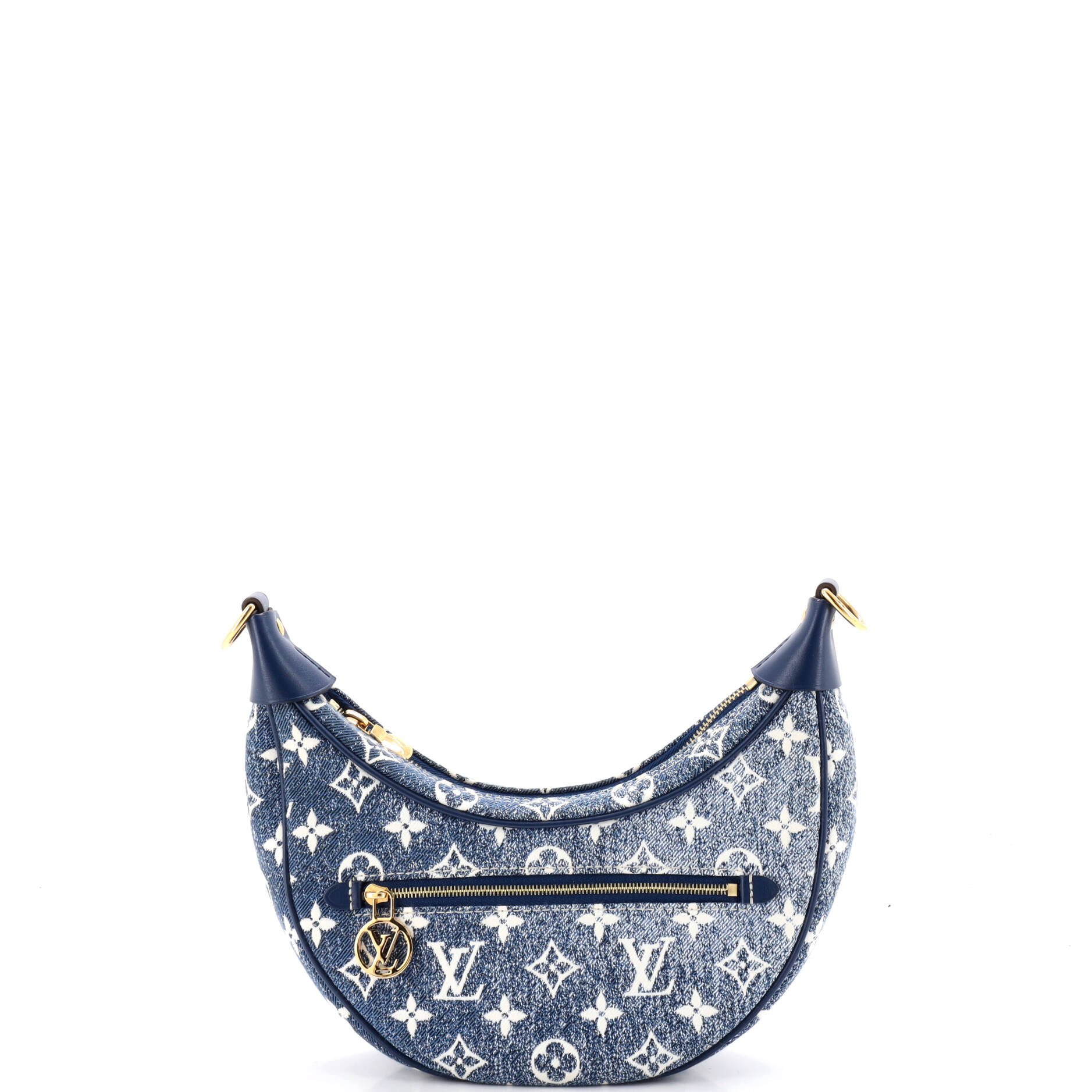 Loop Handbag Monogram Jacquard Denim