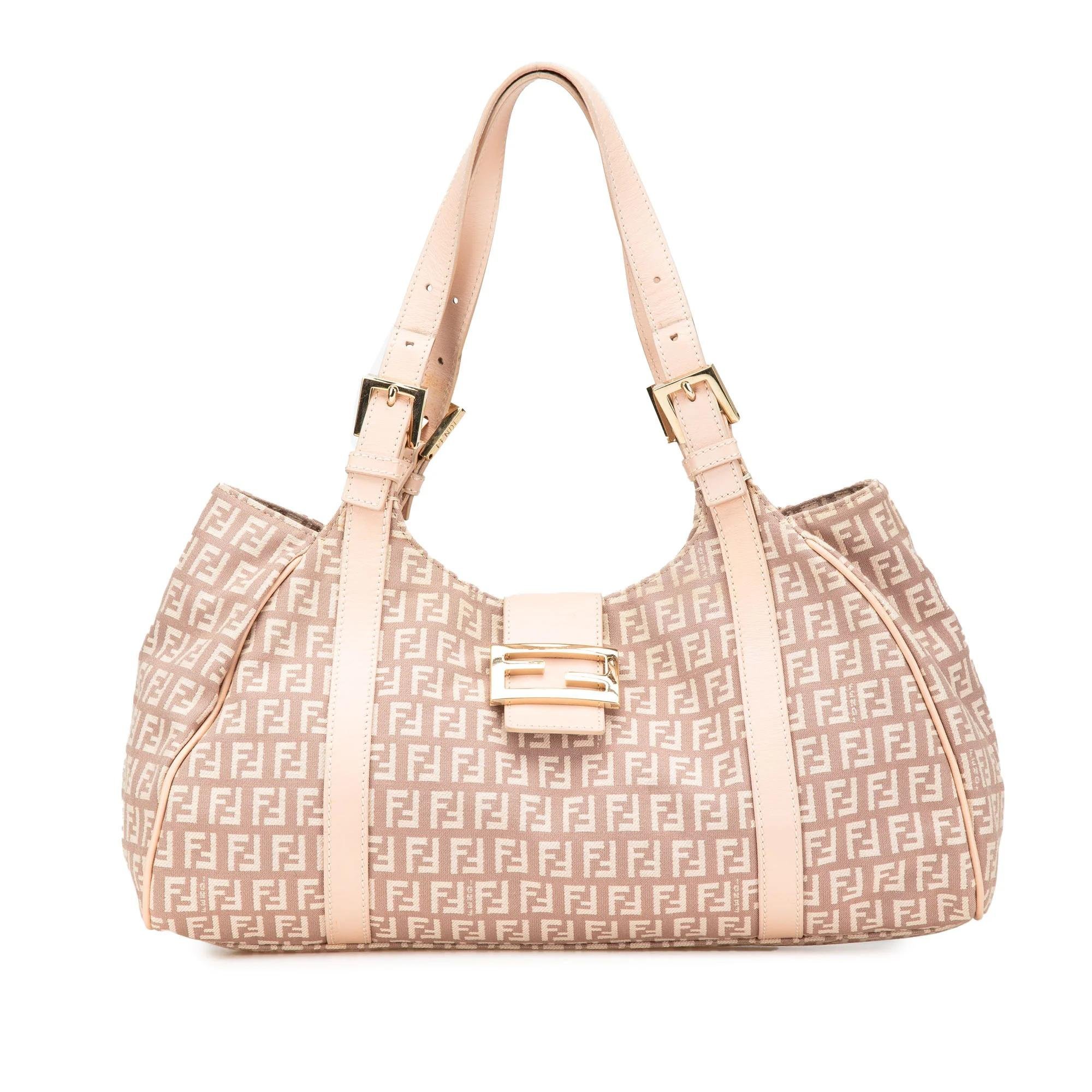 Pocket leather handbag