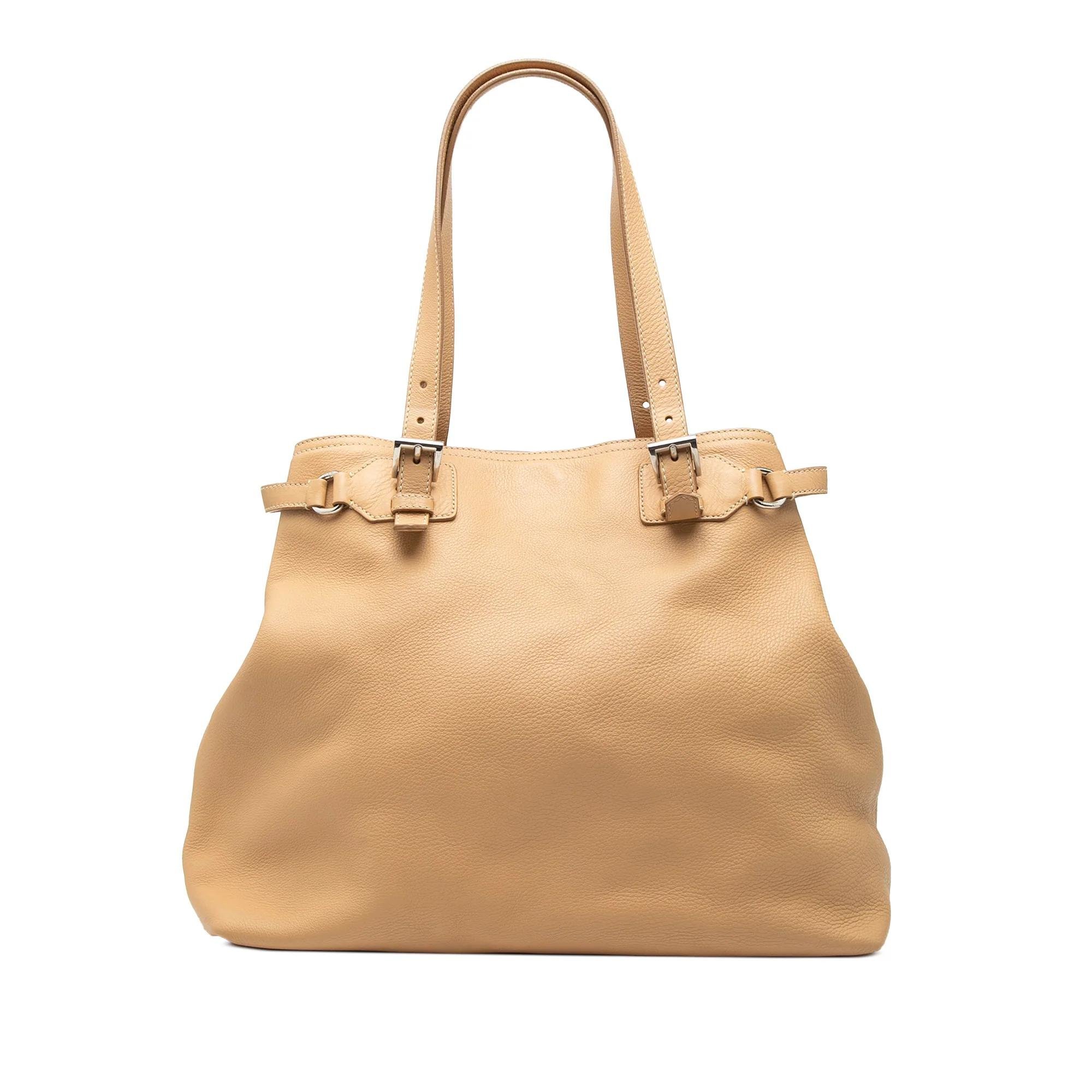 Leather tote