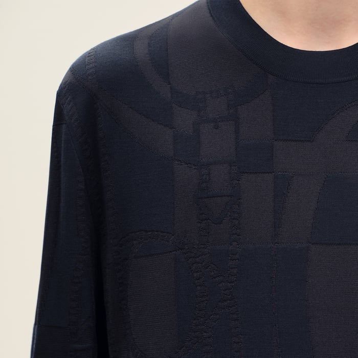 Marine "Eperon d'Or" Crewneck Sweater